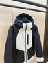 Moncler Color-Block Hooded Puffer Coat