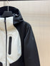 Moncler Color-Block Hooded Puffer Coat