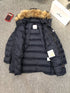 Moncler Hooded Fur-Trim Puffer Coat