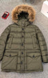 Moncler Hooded Fur-Trim Puffer Coat