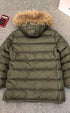 Moncler Hooded Fur-Trim Puffer Coat