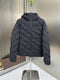 Moncler Chevron-Quilted Hooded Puffer Coat