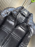 Moncler Black Glossy Hooded Puffer Coat