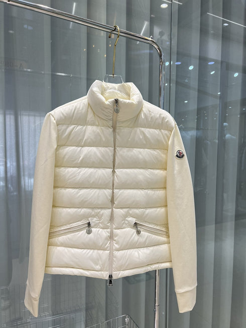 Moncler Quilted Front Knit Jacket