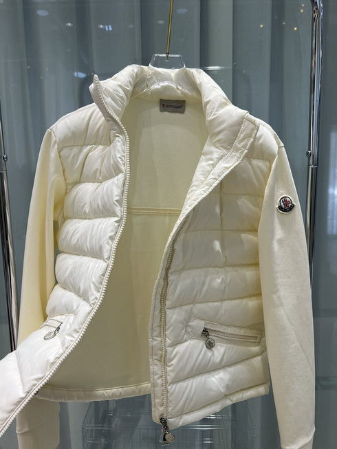 Moncler Quilted Front Knit Jacket