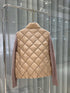 Moncler Diamond-Quilted Knit Sleeve Jacket