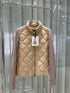 Moncler Diamond-Quilted Knit Sleeve Jacket