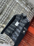 Moncler Black Quilted Knit-Sleeve Jacket
