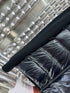 Moncler Black Quilted Knit-Sleeve Jacket
