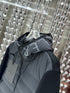 Moncler Grey Quilted Knit-Sleeve Hooded Puffer Jacket