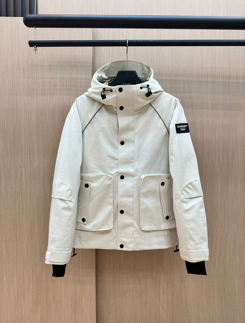 Burberry Hooded Utility Short Down Jacket