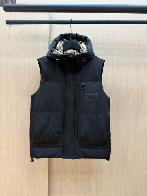 Burberry Hooded Padded Down Vest