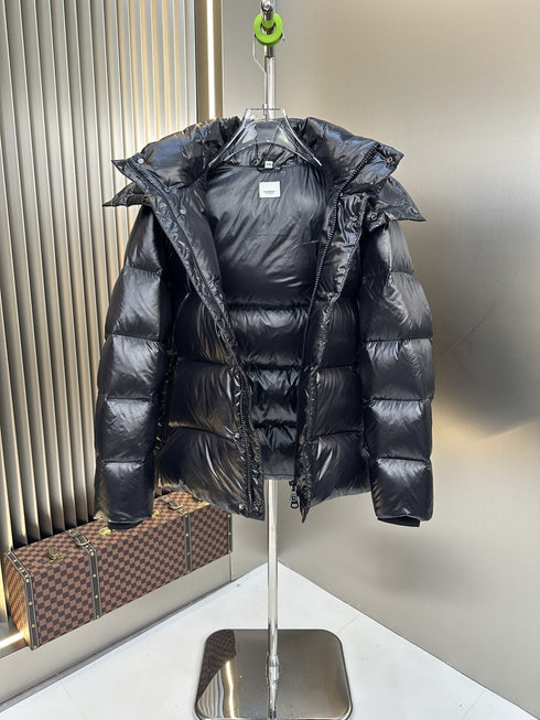 Burberry Hooded Equestrian Knight Puffer Jacket