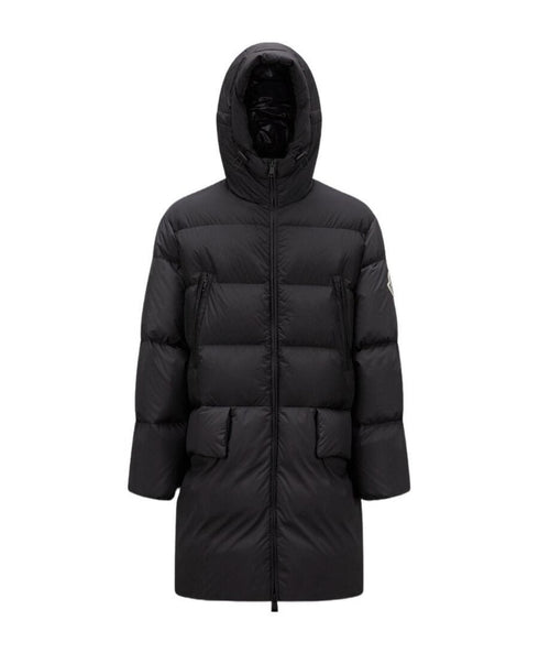 Moncler Bosona Black Long Hooded Down Coat