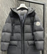 Moncler Bosona Black Long Hooded Down Coat