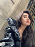 Moncler Maya 70 High-Shine Hooded Puffer Coat