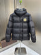 Moncler Convertible-Sleeve Hooded Puffer Coat