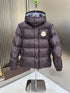 Moncler Convertible-Sleeve Hooded Puffer Coat