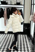 Moncler Matte Short Hooded Puffer Coat