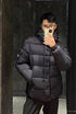 Moncler Matte Short Hooded Puffer Coat