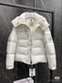 Moncler Matte Short Hooded Puffer Coat