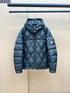 Moncler Diamond-Quilted Hooded Puffer Coat