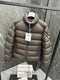 Moncler Tricolor-Trim Puffer Coat