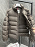 Moncler Tricolor-Trim Puffer Coat