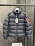 Moncler Tricolor-Trim Puffer Coat