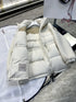 Moncler White Mixed-Panel Puffer Coat