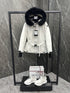 Moncler Women's Belted Fur-Trim Hood Short Down Ski Coat