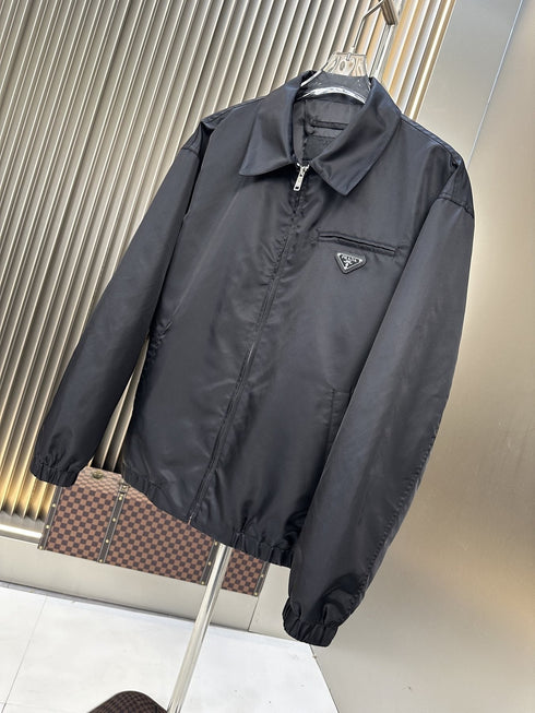 Prada Collared Zip-Front Jacket