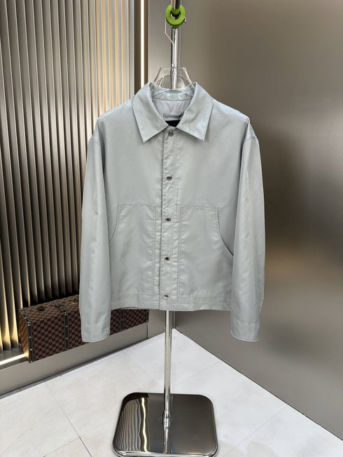 Prada Collared Button-Front Jacket