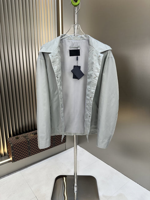 Prada Collared Button-Front Jacket