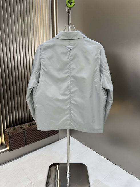 Prada Collared Button-Front Jacket