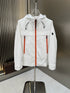 Moncler Hooded Contrast-Zip Jacket