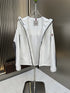 Moncler Hooded Contrast Panel Zip Jacket