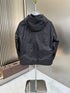 Dior Black Patterned Hooded Zip-Front Jacket