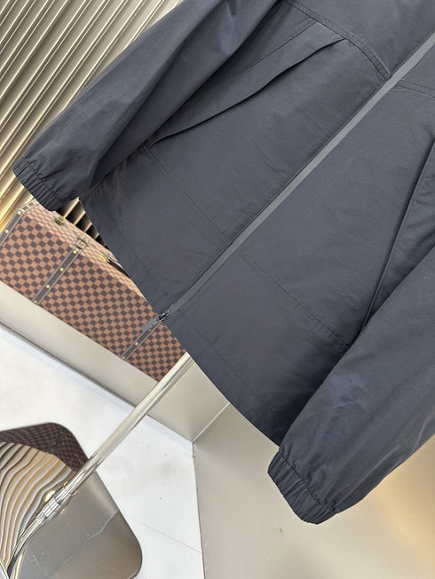 Burberry Hooded Zip-Front Jacket