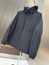 Burberry Hooded Zip-Front Jacket