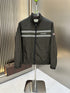 Gucci Chest Stripe Zip-Front Jacket