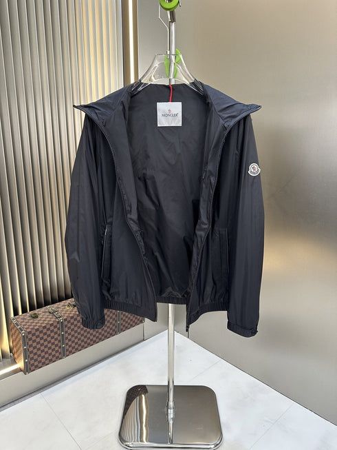 Moncler Hooded Zip-Front Jacket