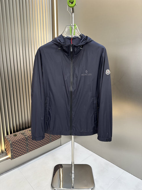 Moncler Hooded Zip-Front Jacket