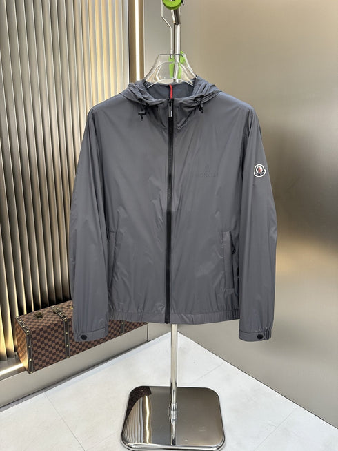 Moncler Hooded Zip-Front Jacket