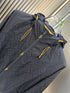 Fendi Tonal Geometric Hooded Full-Zip Jacket
