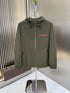 Prada Hooded Zip-Front Jacket