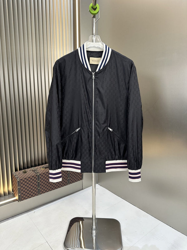 Gucci Allover Monogram Bomber Jacket