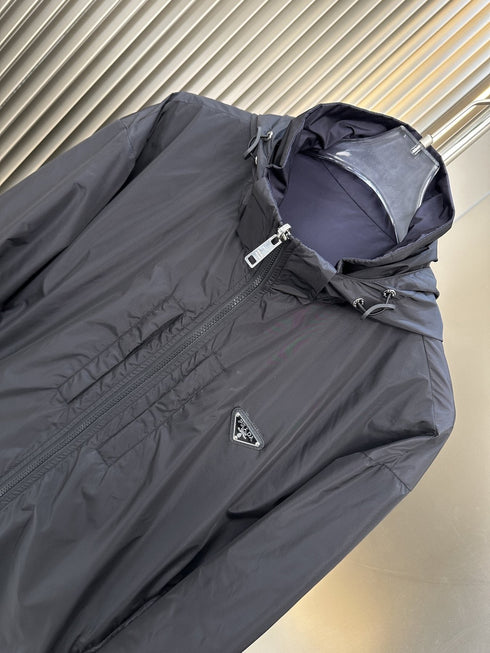 Prada Hooded Zip Jacket
