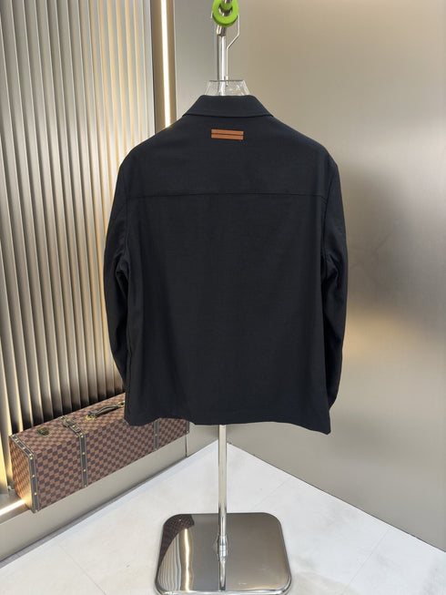 Zegna Lined Button-Front Jacket