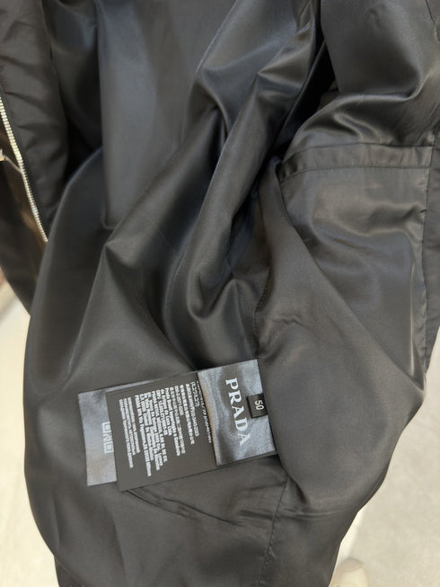 Prada Zip-Front Collared Jacket